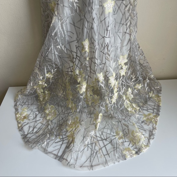 Banjul Designer White Embroidered Floral Dress size S NWT - Picture 6 of 10